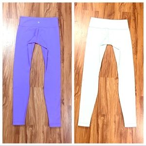 Lululemon Sz 6 Purple/Blue Reversible Wunder Under